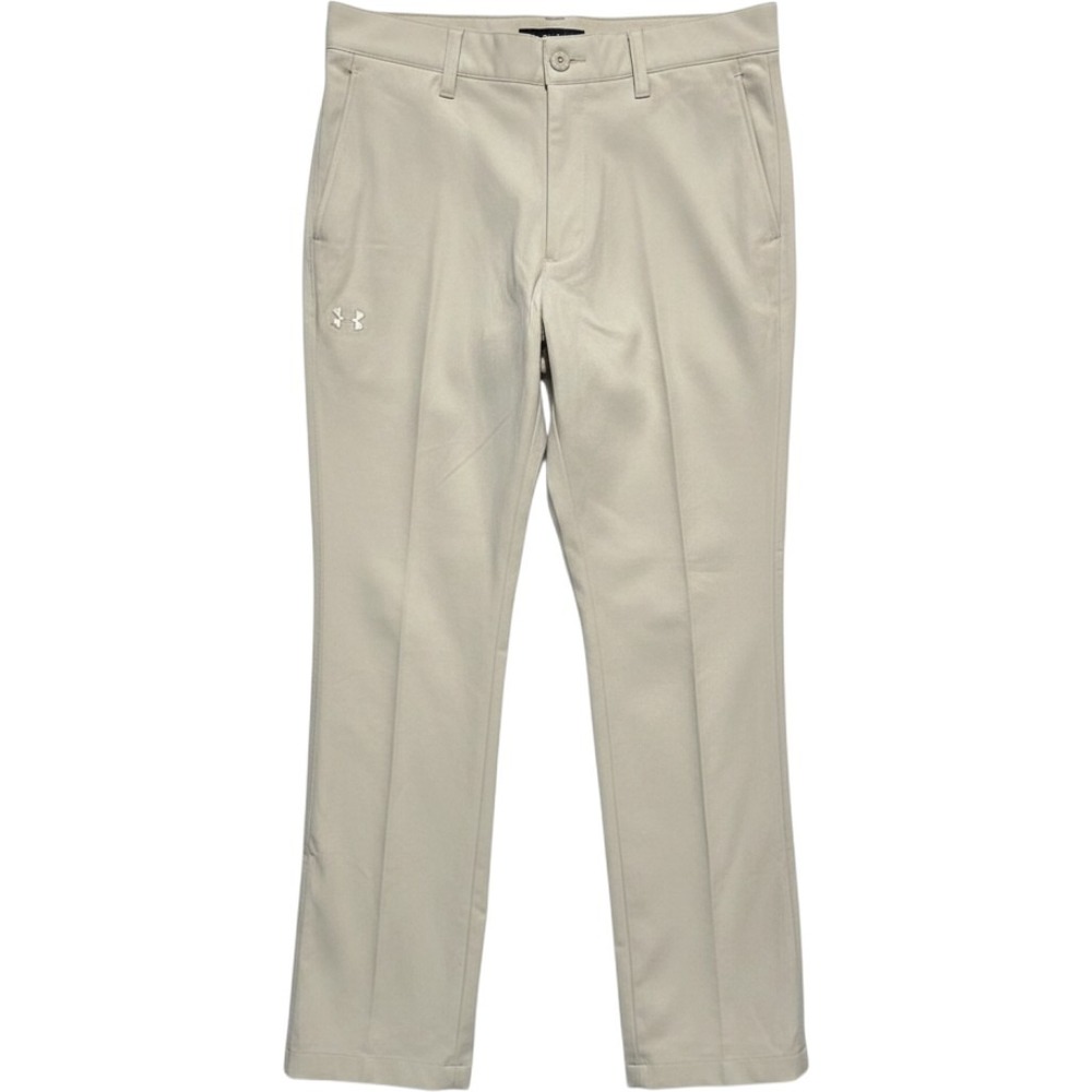 Under Armour Golf Pants Mens 36R Beige Solid Straight Fit‎ Performance Modern